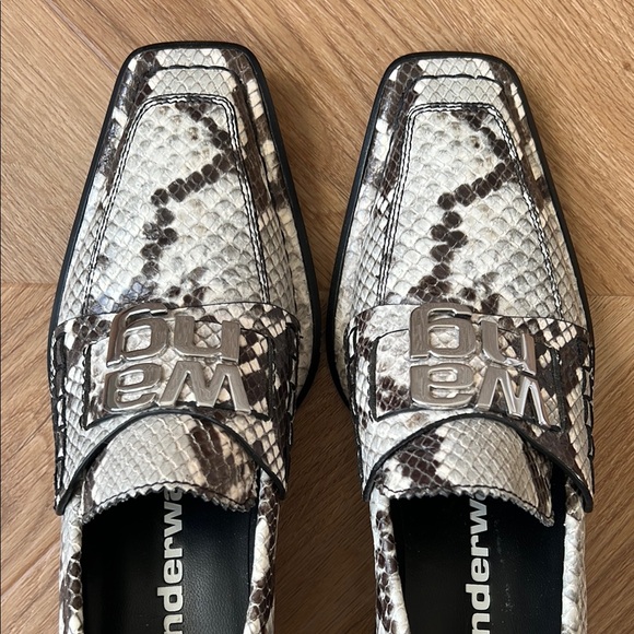 Alexander Wang leather snakeskin print loafers - 37 - Picture 12 of 15